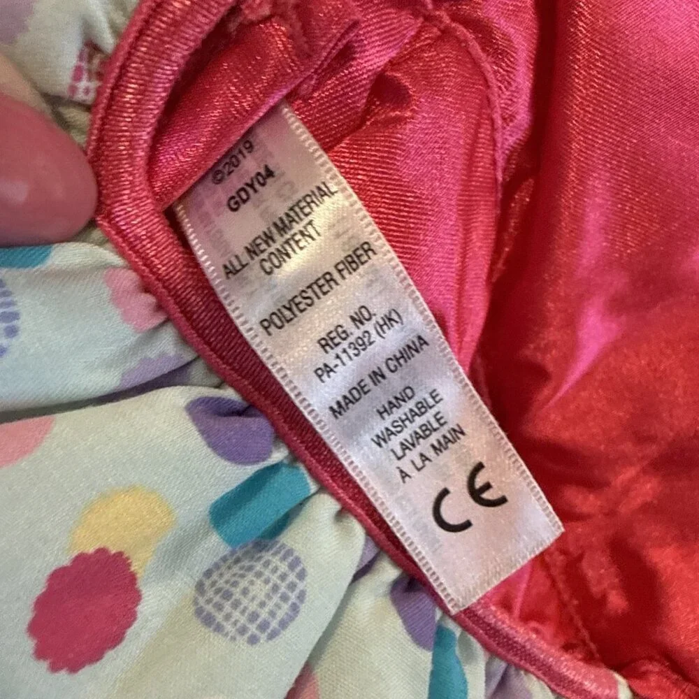 American Girl Bitty Baby Twins Doll Pink MOMMY PURSE for Child Blue Pink Dots